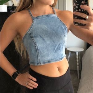 Windsor Denim Crop Top 💕 🌸